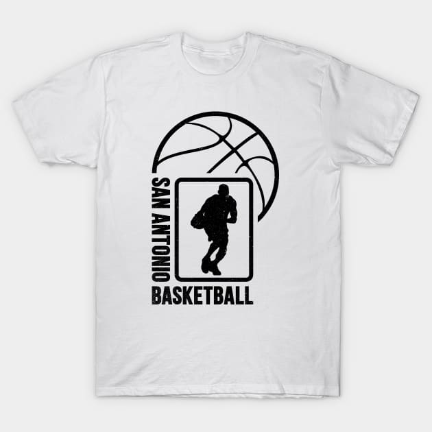 San Antonio Basketball 02 T-Shirt by yasminkul